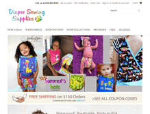 Tablet Screenshot of diapersewingsupplies.com